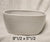 WHITE CERAMIC PLANTER BASE