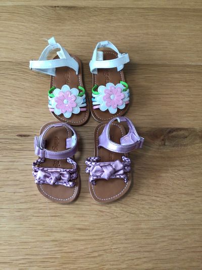 Rising star set of 2 sandals Size 6 to 9 months 2 (Infant Shoe)