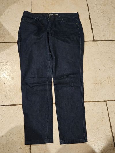 New York & Company Blue Jeans Low Rise Legging Women's 14