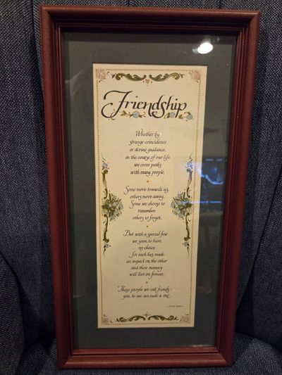 Brand New Friendship Poem Wall Decor