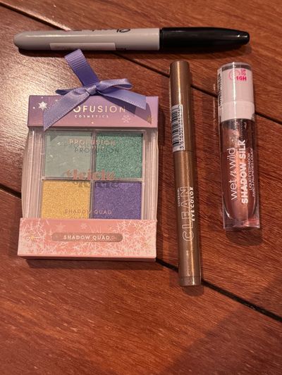 Brand new profusion, eyeshadow palette, covergirl Eyeshadow stick and wet and wild eyeshadow or lip gloss