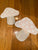 Hobby lobby Set of 2 Wooden pink and white mushroom wall hanging