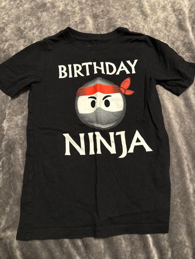 Childrens Place Birthday Ninja Short sleeved tshirt 5T/5