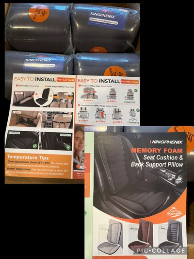 NEW Set of 2 gray car seat covers 4 pcs Universal Fit great quality