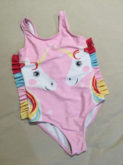 Unknown Pink unicorn one piece 7-8