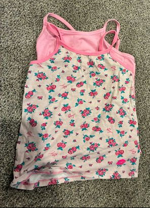 Betsy Johnson 2 pack camis pink and floral camis 2 pack 6T/6