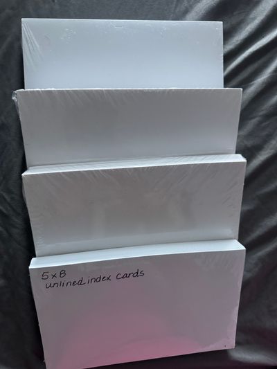 Index Cards NEW 5x8 Blanket Index Cards -4pk