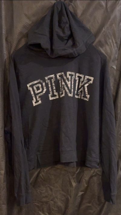 PINK BLACK HOODIE Women's - XL