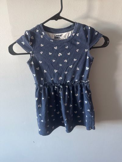 Lands end heart tunic dress  5T