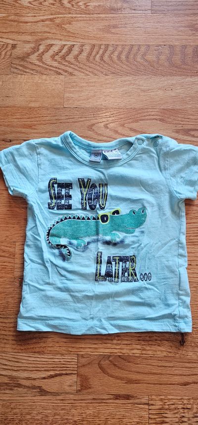 Bob Der Bro Organic cotton w/ "see you later alligator" graphic t-shirt 9-12 Months