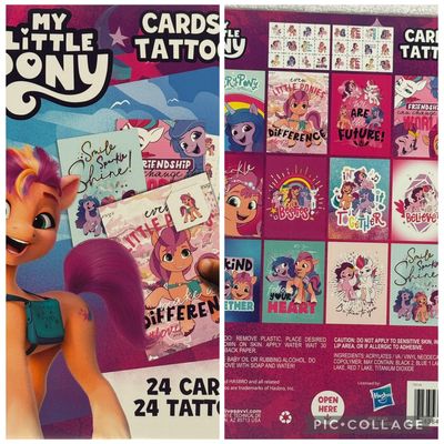 24 My Little Pony Valentines Cards with Tattoos 24 My Little Pony Valentines Cards with Tattoos