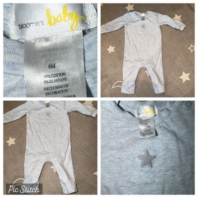 Bloomies baby Long sleeve one piece outfit 6 Months
