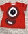 Number Blocks Red t-shirt with number 1 block 5T/5