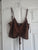 Blue blush tank top brown  Women's - S