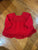 Cat and Jack Red sweater dress with tulle Newborn