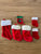 Unknown Lot of 6 unused Christmas stockings various sizes