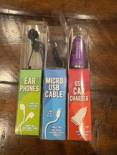 Brand New Chargers and Headphones. Misc colors Brand New Chargers and Headphones. Misc colors