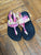 Sanuk tropical slides yello pink 13-1 yoga mat soles 13 (Lil' Kid)