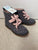 New with tags Pink and Gray Polka Dot Zip Boots cat & Jack $25 retail 11 (Lil' Kid)