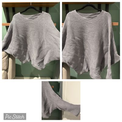 Plus size gray bat wing sweater  Women's 2X