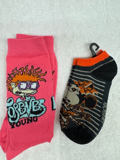 2 New Pairs of girls Socks. Minnie & Rugrats 2 New Pairs of girls Socks. Minnie & Rugrats
