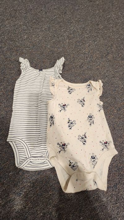 Gap and cartes Summer bodysuits with ruffles 18 Months