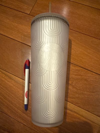 Brand new Starbucks silver cup retail, $23 Sparkly