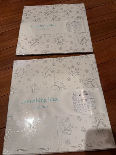 Brand new two card boxes wedding