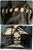 Black Halter top w moon phases corset like Adjustable back and ties around waist Women's - M