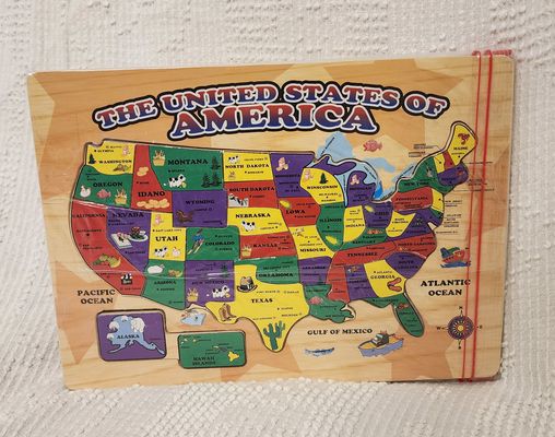 USA WOODEN PUZZLE
