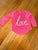 Carters Long sleeve pink love shirt 9 Months