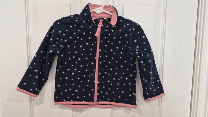 toughskins LS fleece zip up sweater 18 Months