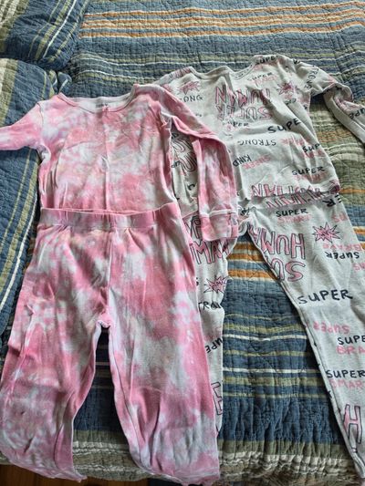 Carters Two Pair Pink PJs 6T/6