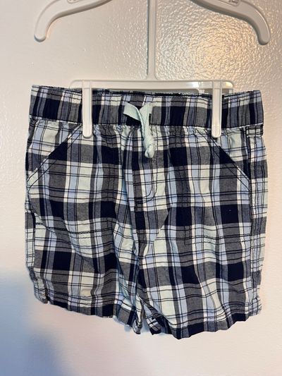 First Impressions Blue Plaid Shorts 24 Months