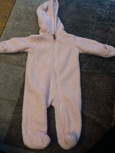 Carters Sherpa footed onesie size 6m  6 Months