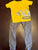 Carters digger pj set with short sleeves and pants  4T