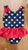 RTT Polka dot navy red swimsuit 6-12 Months