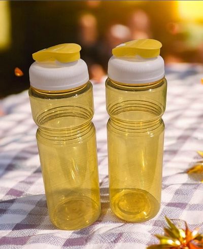 2 Pack Yellow Summer Party Water Bottle New, never used