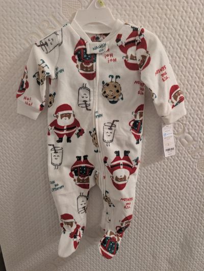 Carter's brand new Christmas fleece pajamas Carter's brand new Christmas fleece pajamas 6 Months