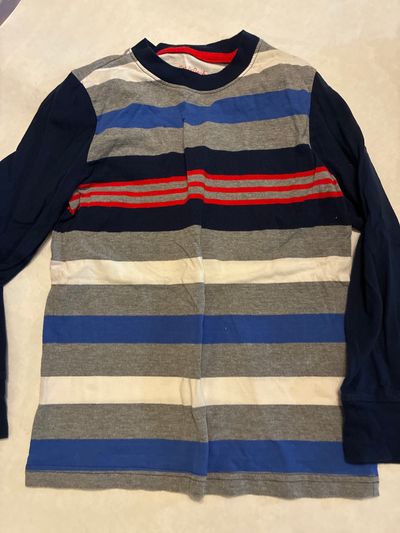 Cat and Jack size 6/7 Multicolored striped long sleeve shirt 6T/6