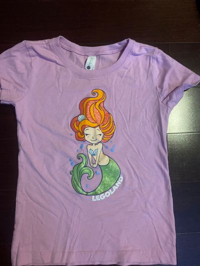 Next level Purple Legoland mermaid shirt size 6/6x 6T/6
