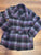 Say what Purple plaid peacoat with belt Junior XL - 12