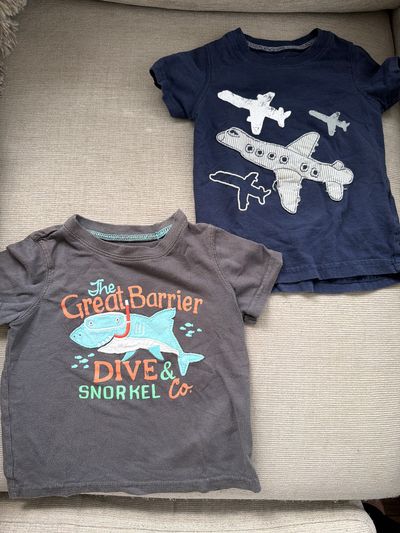 Carters Tees Planes and Diving  18 Months
