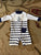 Romper bathing suit White and blue striped swimsuit 3-6 Months