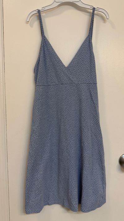 John Galt California Blue dress with small white flowers Women's - S