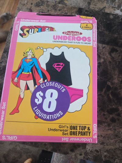 Brand New Original Underoos Supergirl Size 4 x-Small