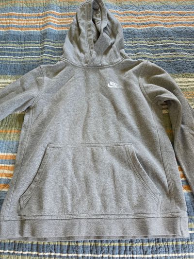 Nike Gray Logo Hoodie 14-16