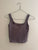 OQQ  Med Gray Ribbed Tank Top Junior L - 10