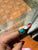 Turquoise and gold tone ring Size 10