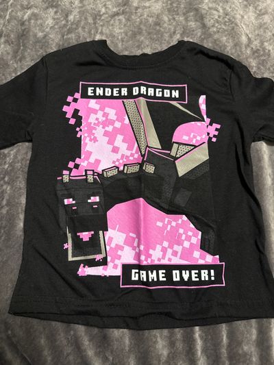 Minecraft Enderdragon tshirt 4T